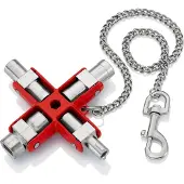 Knipex 00 11 06, Metallisch, Rot, Druckgusszink, 4 Bein(e), 8 Kopf/Köpfe, 7-8 mm, 9-10 mm