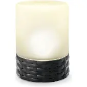 Esotec Dekorative Solar Tischleuchte Rattan Style aus Glas wetterfest 102075