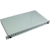 EFB Elektronik 53601.6 Spleißbox 6SC(D)-Front, senkr. fest, RAL7035, 1HE 536016