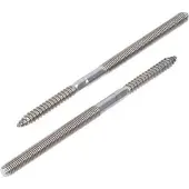 Schäfer + Peters Stockschrauben mit Schlüsselfläche SW6 Edelstahl A2 8x140