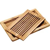 Kesper Schneidebrett "Tranchierbrett, Akazie, FSC", braun (holzfarben), B:32cm H:2cm L:47,5cm, Massivholz, Schneidebretter, Schneidebrett, abnehmbares Schneidrost