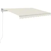 vidaXL Markise Automatisch Einziehbar 300x250 cm Creme