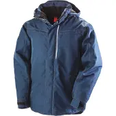 Result R326X | Denim Texture Rugged Arbeitsjacke +Wasserdicht - Farbe: Navy - Größe: 4XL