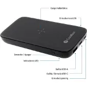 CoolBox Qi 10.000mah Powerbank
