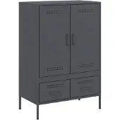 vidaXL Highboard Anthrazit 68x39x101,5 cm Stahl