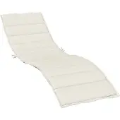vidaXL Sonnenliegen-Auflage Melange Creme 200x50x4 cm Stoff