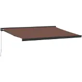 vidaXL Markise Manuell Braun 450x300 cm