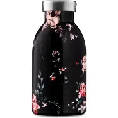 24Bottles Clima Bottle Floral 330ml Ebony Rose