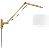 Good&Mojo Wandlampe Andes, Ø 32 cm, weiß, verstellbar