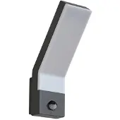LINDBY LED-Außenwandleuchte Korvik, 26 cm, anthrazit, Sensor