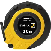 Stabila Kapselbandmaß 20 m metrische Skala Glasfaserband LBM 2000 FIBERGLASS