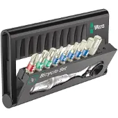 Wera Etui mit Bits, Edelstahl und Mini-Fahrradknarre