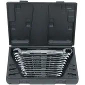 Ks Tools GEARplus Ratschenringmaulschlüssel-Satz, 12-tlg - 503.4265