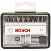 Bosch Schrauberbit-Set Robust Line S Extra-Hart, 8 + 1 teilig, 25 mm, PH - 2607002560