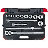 Gedore red R78004014 Steckschlüssel-Satz 3/4" 22-50mm 14-teilig, 3300011