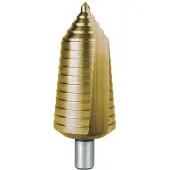 RUKO Stufenbohrer HSS TiN spiralgenutet mit Kreuzanschliff - 101097T