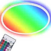 Briloner LED-Panel Slim RGBW Effekt Ø29,3cm weiß
