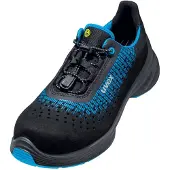 Uvex 1 G2 Sicherheitsschuh S1 Halbschuh gelocht schwarz/blau 42 - 6829842 - schwarz/blau