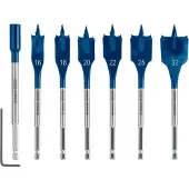 Bosch EXPERT SelfCut Speed Flachfräsbohrer-Set, für Bohrmaschinen 7er-Set - 2608900334