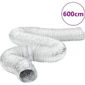 vidaXL Lüftungsschlauch Aluminium 6 m Ø10 cm