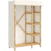 vidaXL Kleiderschrank 110x45x170 cm Bambus