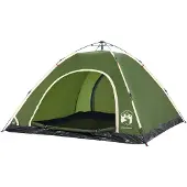 vidaXL Campingzelt 5 Personen Grün Quick Release