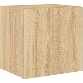 vidaXL TV-Wandschrank mit LED-Leuchten Sonoma-Eiche 40,5x35x40 cm