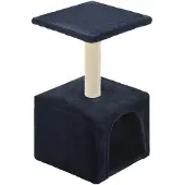 The Living Store Katzen-Kratzbaum Sisal 55 cm Dunkelblau