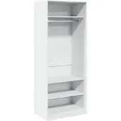 vidaXL Kleiderschrank Weiß 80x50x200 cm Holzwerkstoff