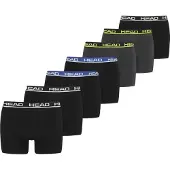 Head Herren Boxershort Basic Boxer 7er Multipack Black/ Blue/ Phantom - S