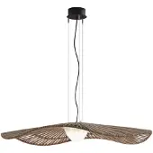 Bover LED-Außen-Hängelampe Mediterrània, braun, Ø 105 cm