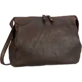 Harold's Leder Umhängetasche Schultertasche Submarine Postbag Brown dunkelbraun