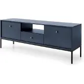 Feldmann-Wohnen Lowboard TV-Unterschrank Fernsehschrank 153cm marineblau 2-türig 77132487