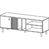 Feldmann-Wohnen Lowboard TV-Unterschrank Fernsehschrank 138cm Sand Grange Eiche 80143902