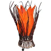 WORU Blumige Tischleuchte Stella, orange