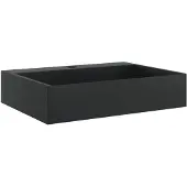 vidaXL Waschbecken 50x38x11 cm Mineralguss/Marmorguss Mattschwarz