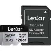 Lexar Pro Silver Plus 128GB microSDXC V30 - R205/W150MB/s