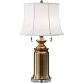 Elstead Lighting Elstead Stateroom Tischleuchte E27 2-fach Bali-Messing