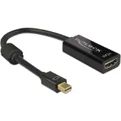 DeLOCK Adapter mini DisplayPort 1.2 auf HDMI Buchse 4K Passiv, schwarz
