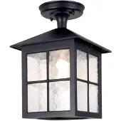 ELSTEAD Außen-Deckenleuchte Winchester BL18A, schwarz, 28 cm, IP44