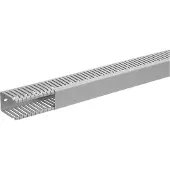 Hager Verdrahtungskanal BA6 aus PVC / Kunststoff 60x40mm steingrau, Kabelkanal, Grau, PVC, V0, 47 mm, 2000 mm