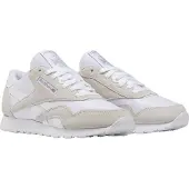 Reebok Sneaker CLASSIC "CLASSIC NYLON", Damen, Gr. 40, beige (ftwwht, ftwwht, ftwwht), Leder, Synthetik, Textil, Schuhe Sneaker