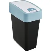 OEM Kleiner Mülleimer 10l Blau mit Klappdeckel