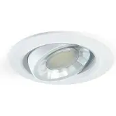 Beneito Faure Verstellbarer, runder LED-Einbaustrahler, dimmbar, 8 W, IP44, 3000 K