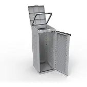 Markenlos Abfalltrennsystem EcoCab 1 - Kunststoff, Grau