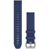 Garmin QuickFit 22-Uhrenarmbänder Silikon Dunkelblau mit Teilen in Titan
