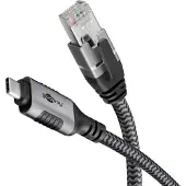 Goobay Ethernet-Kabel USB-C 3.1 auf RJ45, 1 m