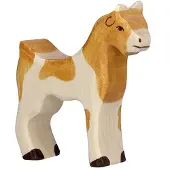 Holztiger Holz Ziege Spielfigur handgefertigt nachhaltiges Spielzeug