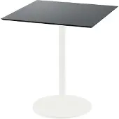 Essentials Urban Terrassentisch Weiß gestell + Schwarz HPL 70x70 cm
