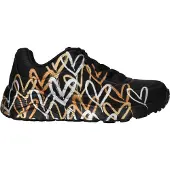SKECHERS Kinder Low Sneaker JGOLDCROWN Schwarz Synthetik Größe: 34